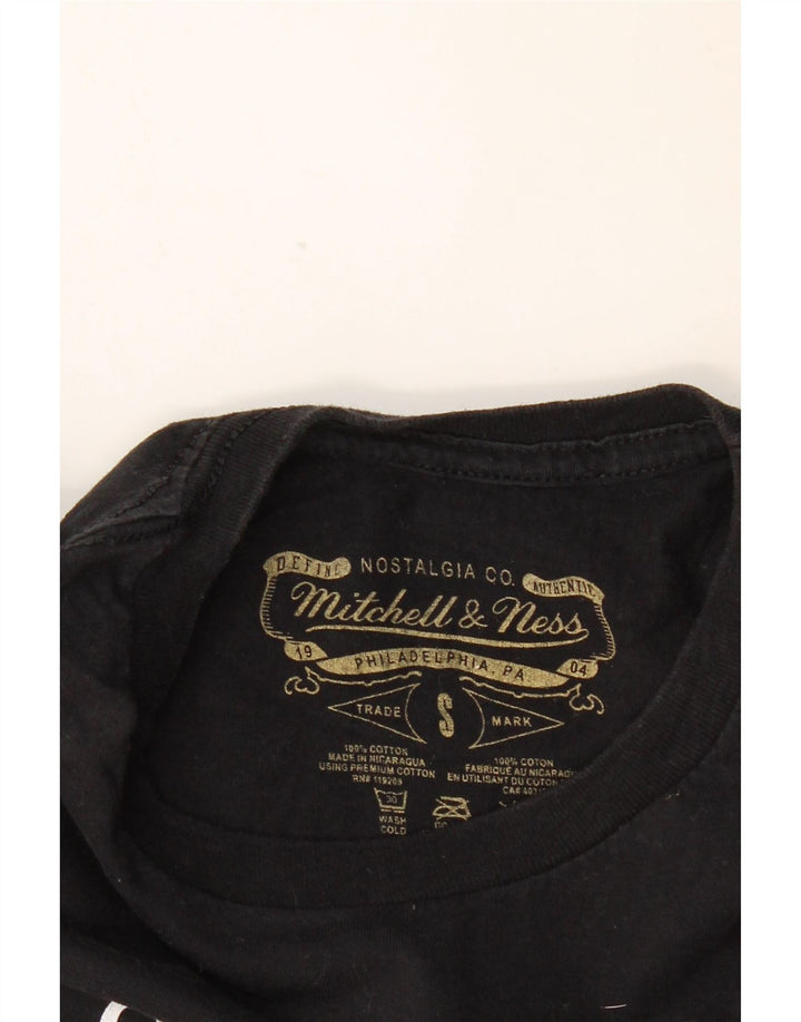 MITCHELL & NESS Męski T-shirt z grafiką Los Angeles Lakers, mały, czarny