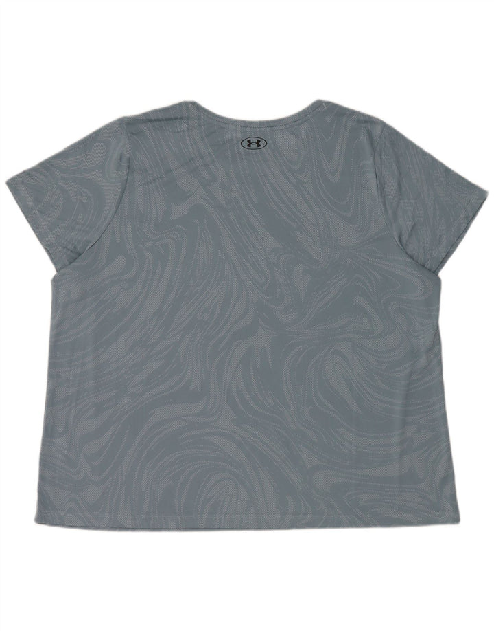 Damska koszulka Under Armour Top 2XL Niebieski geometryczny poliester