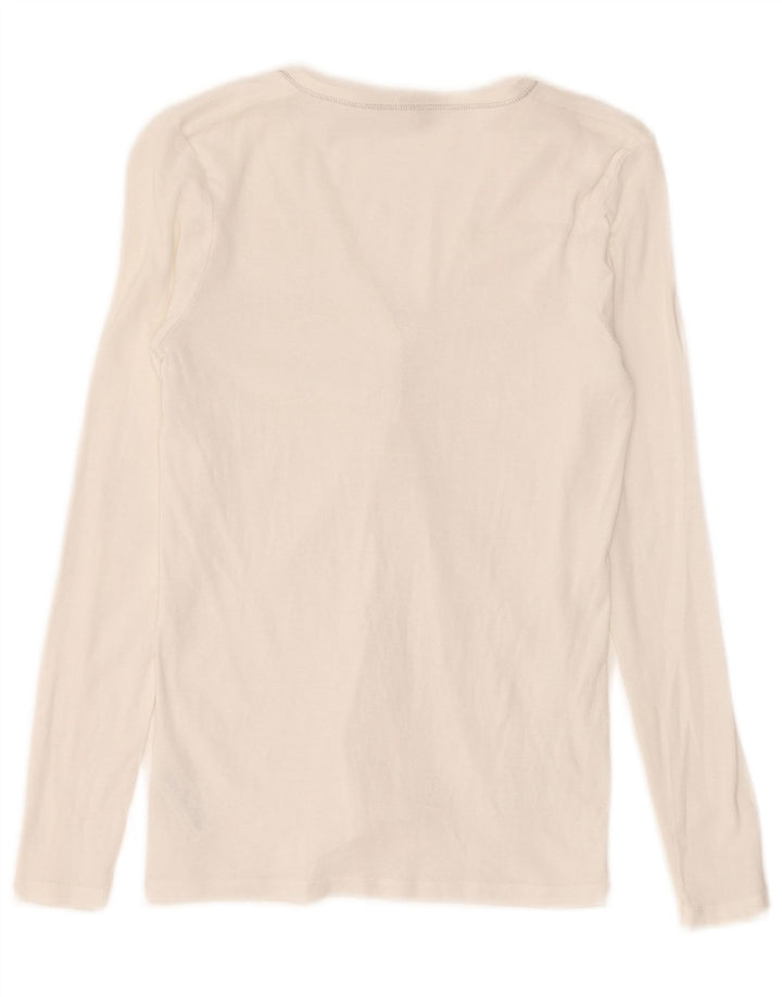 Kardigan damski Massimo Dutti, UK 8, mały, biały, bawełniany
