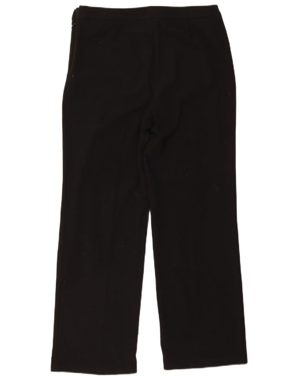 Marks & Spencer Damskie spodnie codzienne z szerokimi nogawkami UK 14 Large W32 L30 Czarne