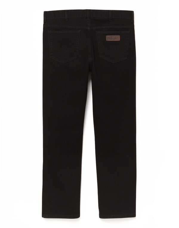 Wrangler Womens Texas Straight Jeans W36 L30 Black Cotton
