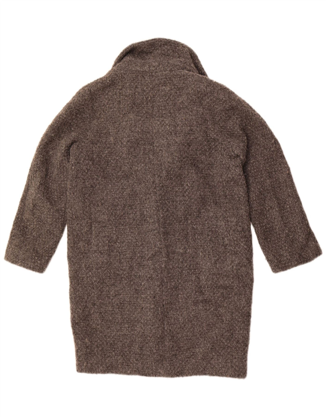 Damski płaszcz oversize Massimo Dutti UK 10 Small, szara wełna