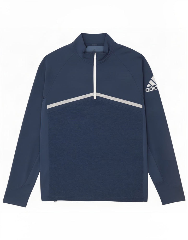 Męski dres Adidas z grafiką, top średni granatowy, blok kolorów