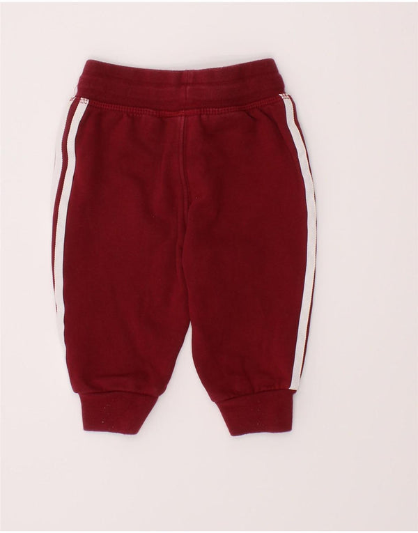 Spodnie dresowe Adidas Baby Girls Graphic 3-6 miesięcy Burgundowa bawełna