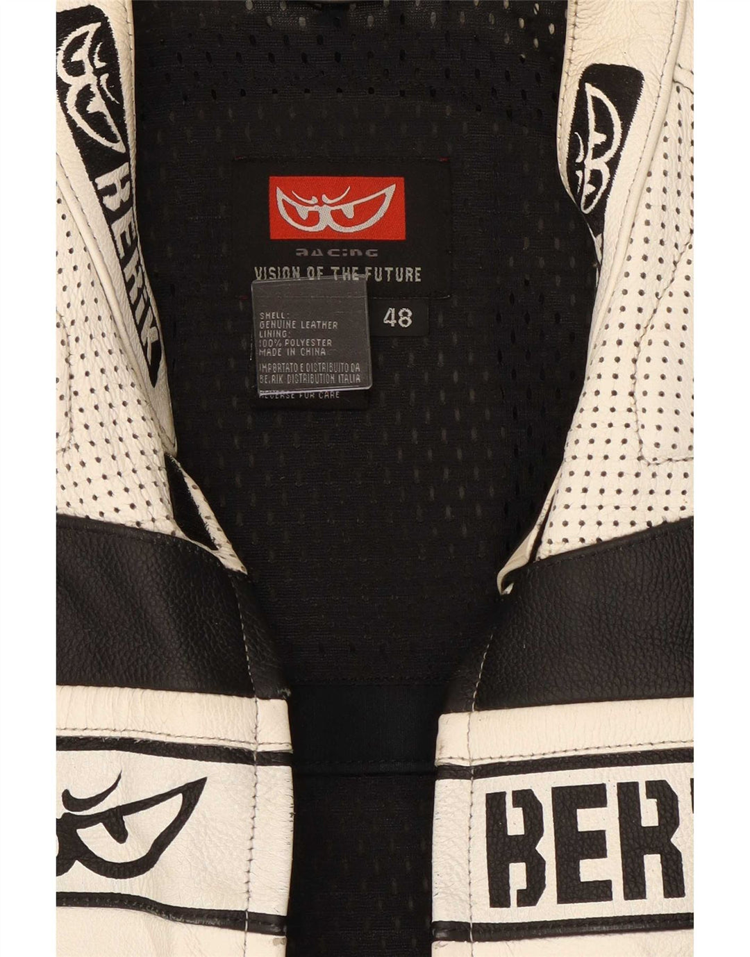 Berik Męski zestaw 2-częściowy z grafiką motocyklową IT 48 Medium W30 L27 Biały