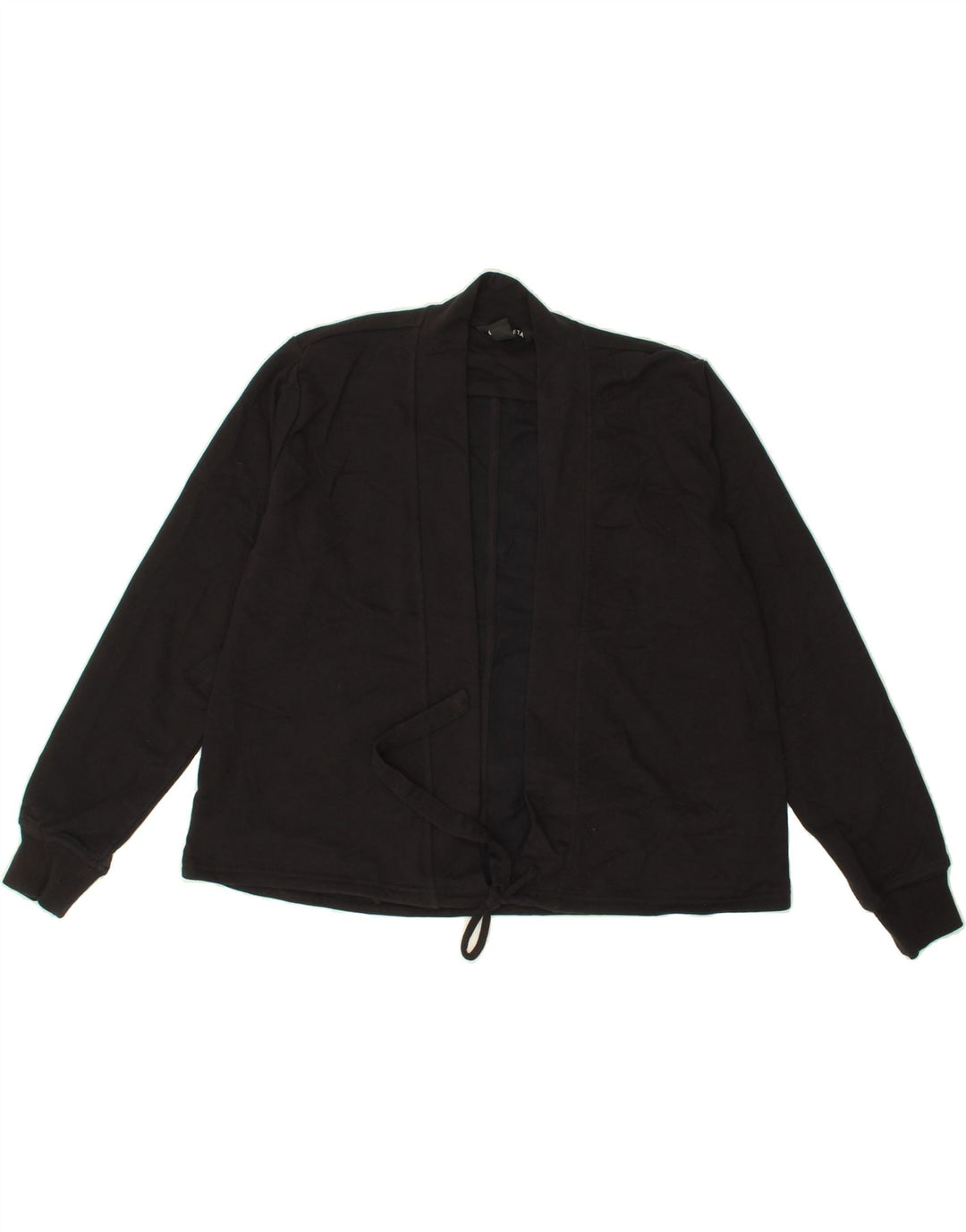 ATHLETA Womens Oversized Cardigan Top UK 2 2XS Black Cotton Vintage Athleta and Second-Hand Athleta from Messina Hembry 
