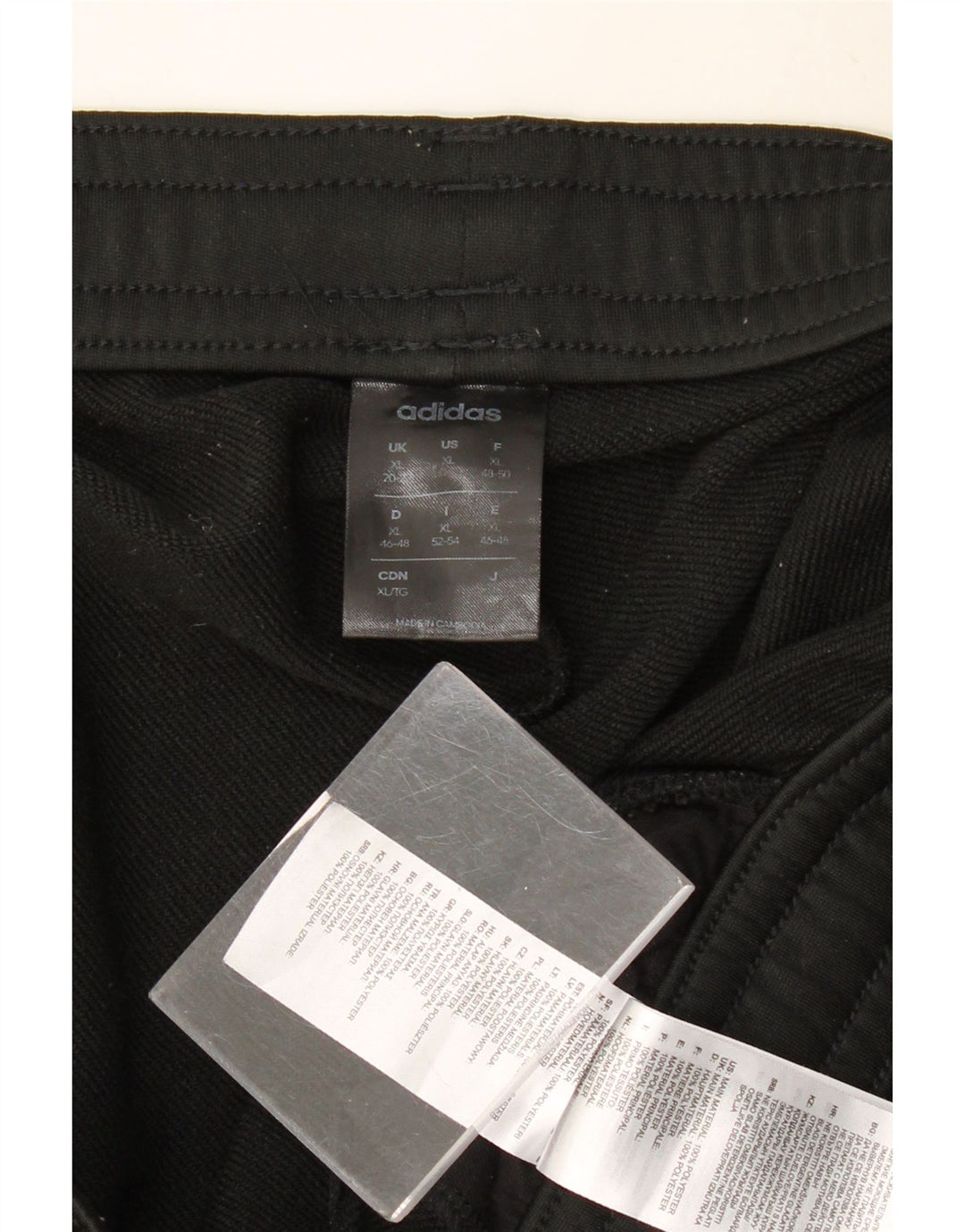 Damskie spodnie dresowe ADIDAS Joggers UK 20/22 XL Czarny poliester