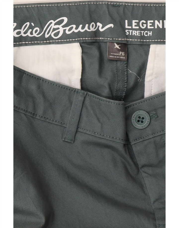 Damskie spodnie chino EDDIE BAUER US 6 Medium W32 L29 Zielona bawełna