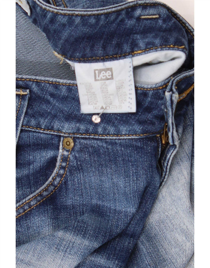 Damskie jeansy Leeola Bootcut W30 L35, niebieskie, bawełniane