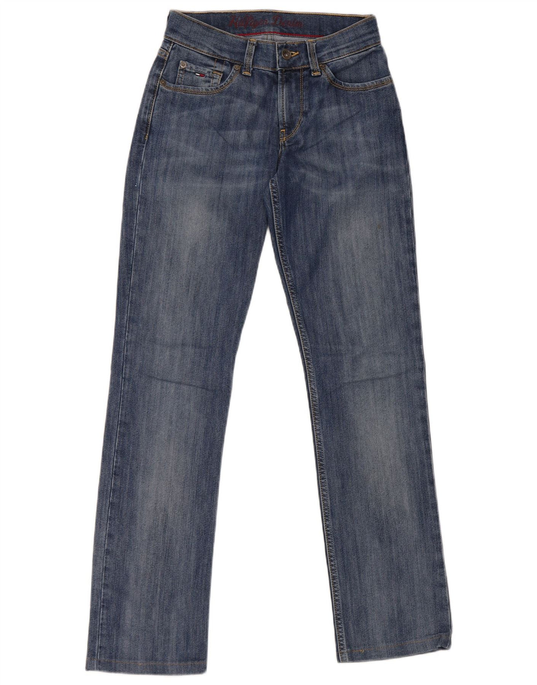 Damskie proste dżinsy Tommy Hilfiger W26 L30 niebieskie