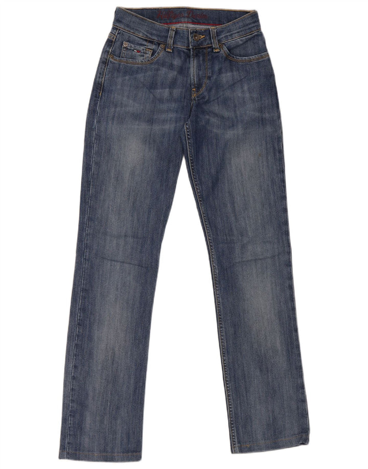 Damskie proste dżinsy Tommy Hilfiger W26 L30 niebieskie