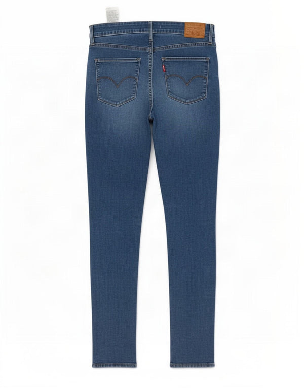 Damskie jeansy Levi's 721 z wysokim stanem W29 L30 Niebieska bawełna