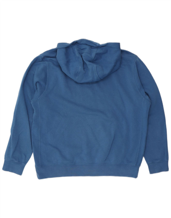 Męski sweter z kapturem Nike, duży, niebieski, bawełniany