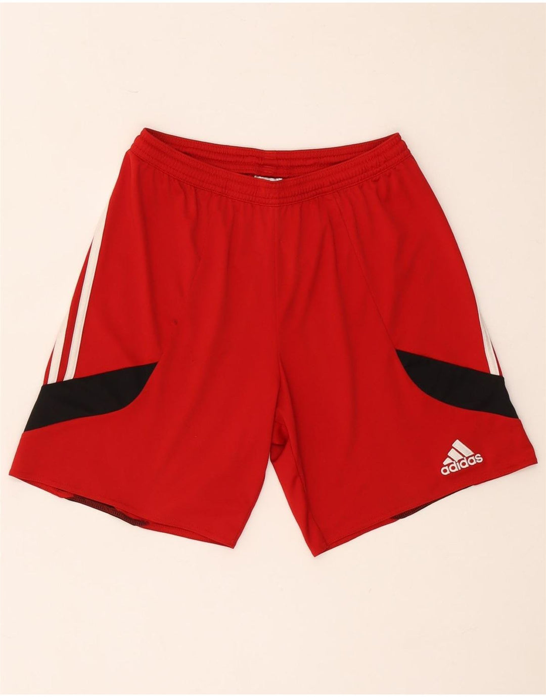 Męskie spodenki sportowe Adidas Climalite, mały, czerwony, kolorowy poliester