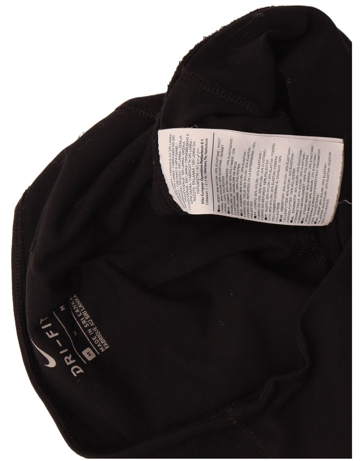 Damskie legginsy Nike Dri Fit UK 12, średni czarny nylon