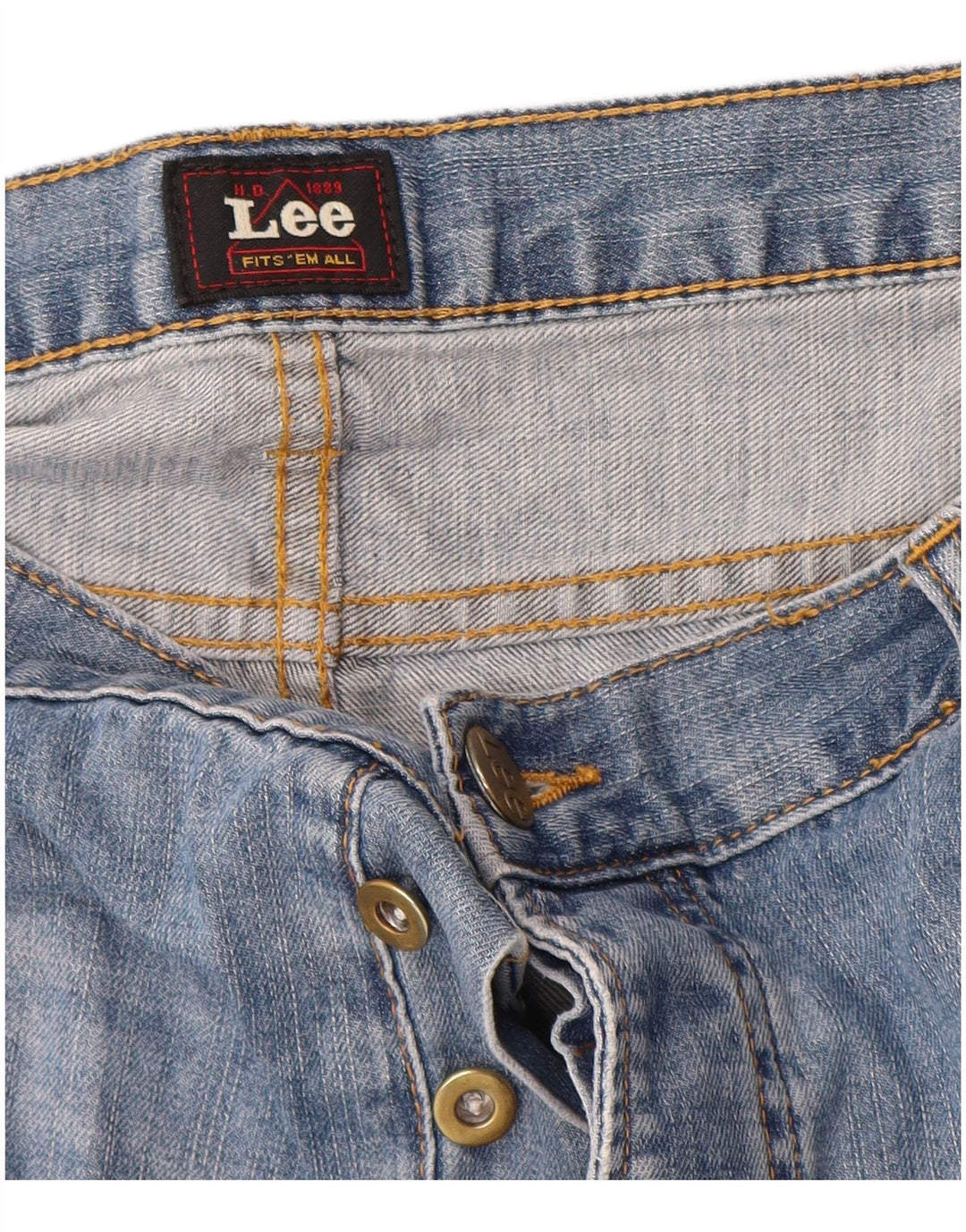 Damskie spodenki jeansowe Lee Rider W38 XL, niebieskie, bawełniane