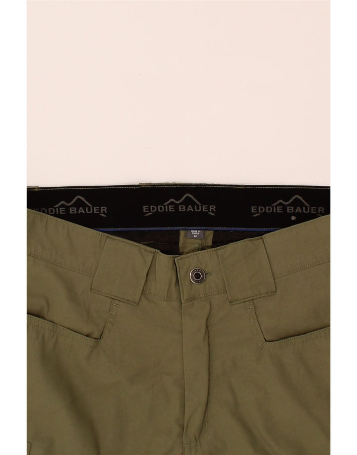 EDDIE BAUER Mens Cargo Shorts W32 Medium Khaki Nylon Vintage Eddie Bauer and Second-Hand Eddie Bauer from Messina Hembry 