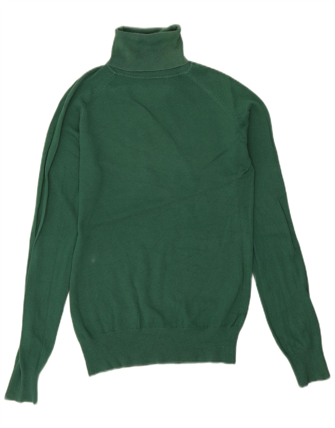 Sweter damski Zara z wywijanym dekoltem UK 14, duży zielony