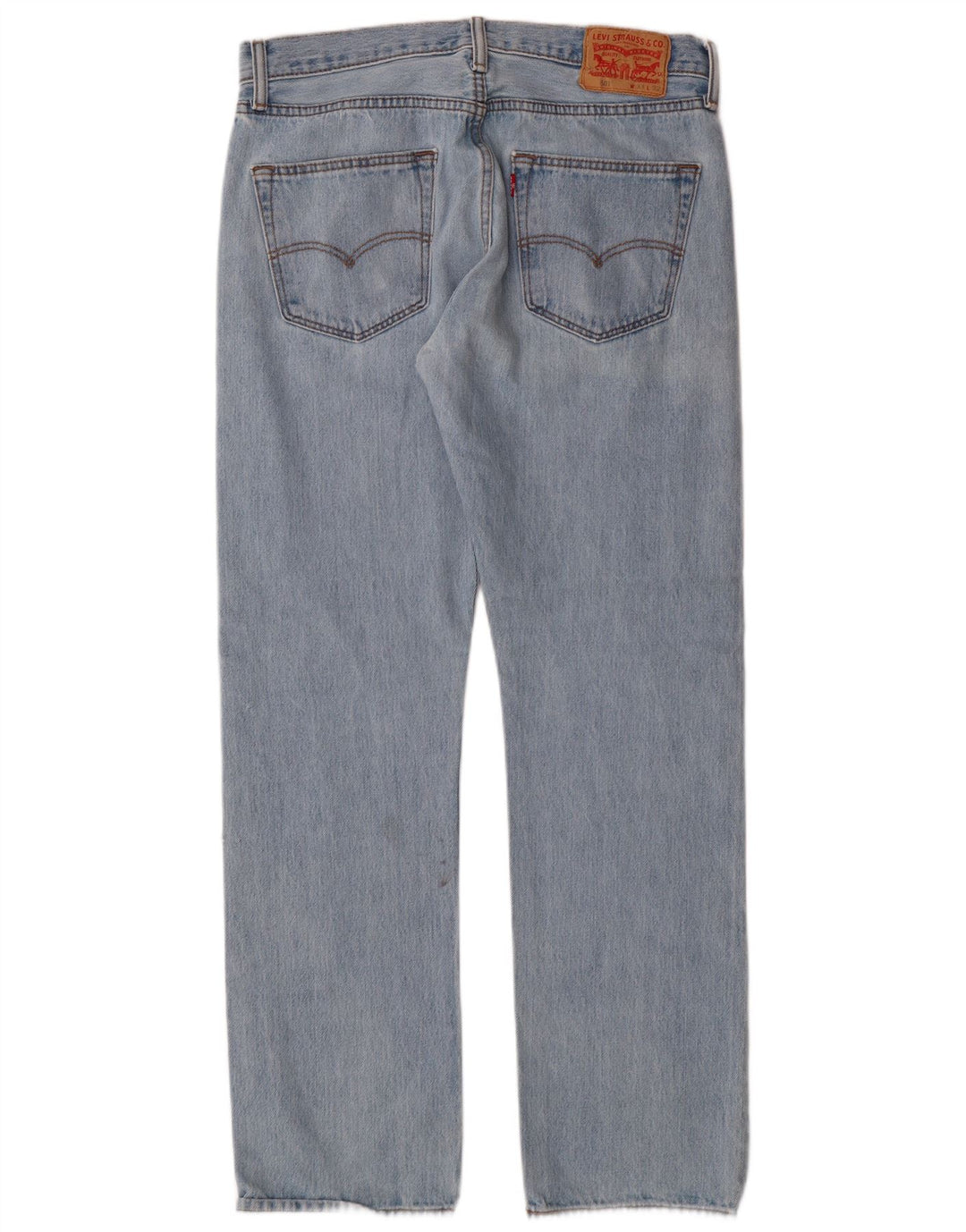 Męskie jeansy Levi's 501 Straight W33 L32 Niebieskie bawełniane