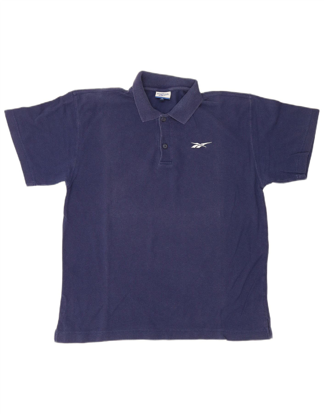 Męska koszulka polo Reebok, średnia, granatowa, bawełniana