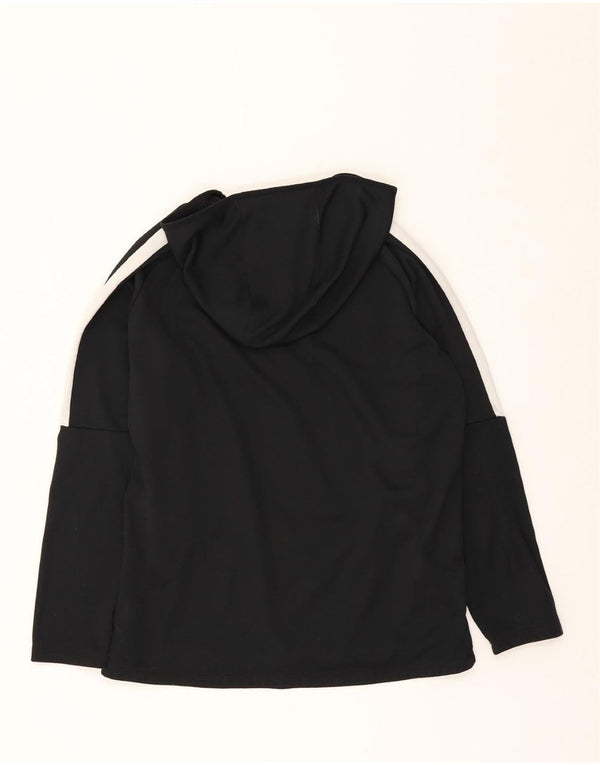 Męski sweter z kapturem NIKE Dri Fit, duży, czarny poliester z blokami kolorów