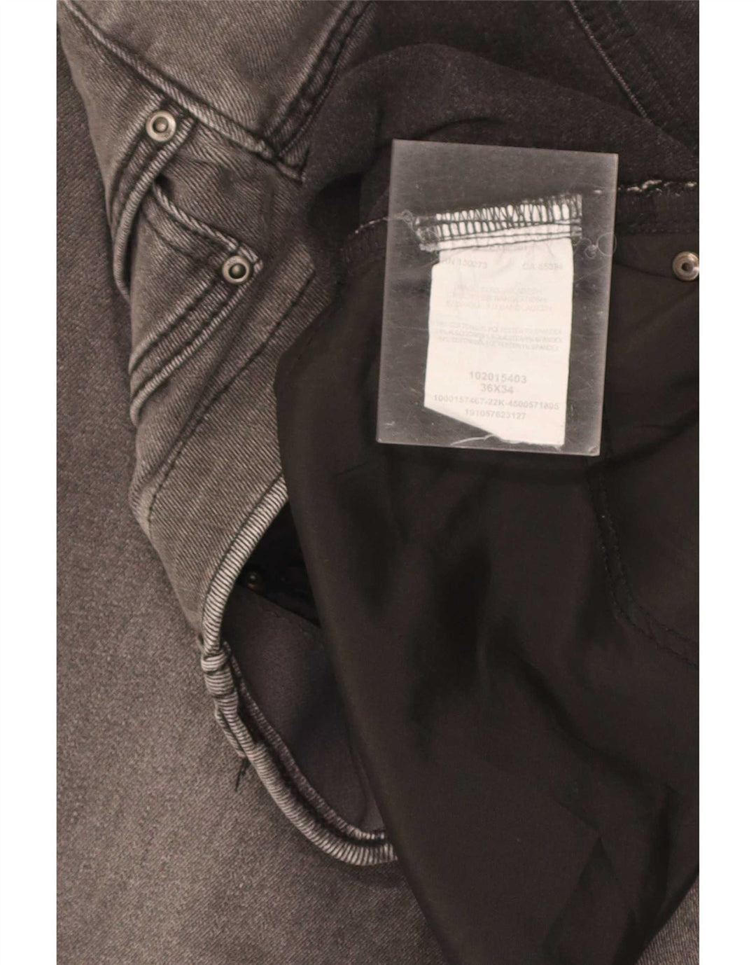 Męskie jeansy Lee Slim Fit Straight W36 L34 Szara bawełna