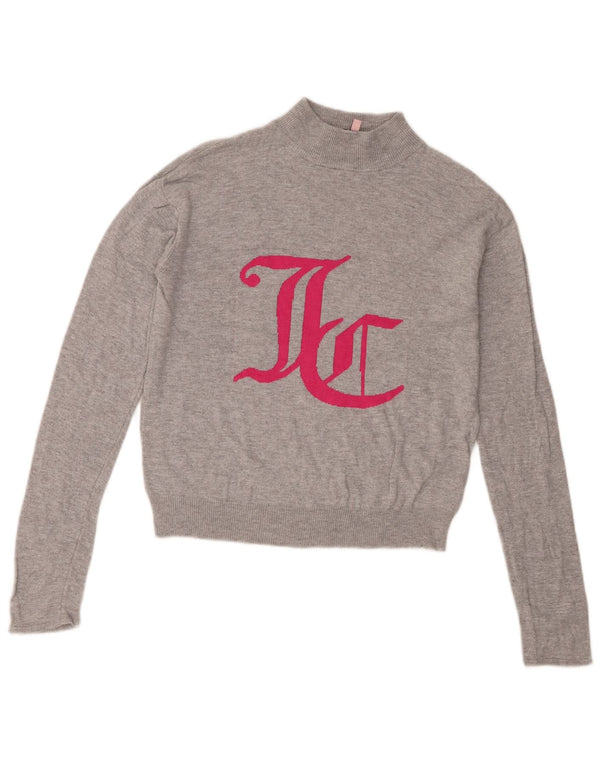 Damski sweter z golfem Juicy Couture UK 10 Small Grey