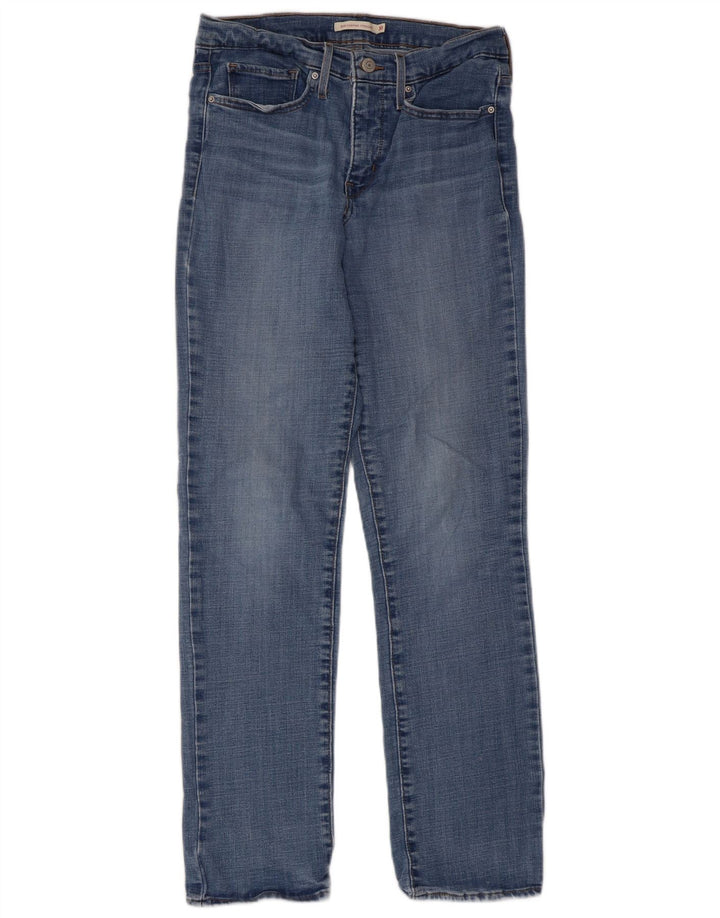 Damskie dżinsy Levi's 314 Shaping Straight W30 L32 Niebieska bawełna