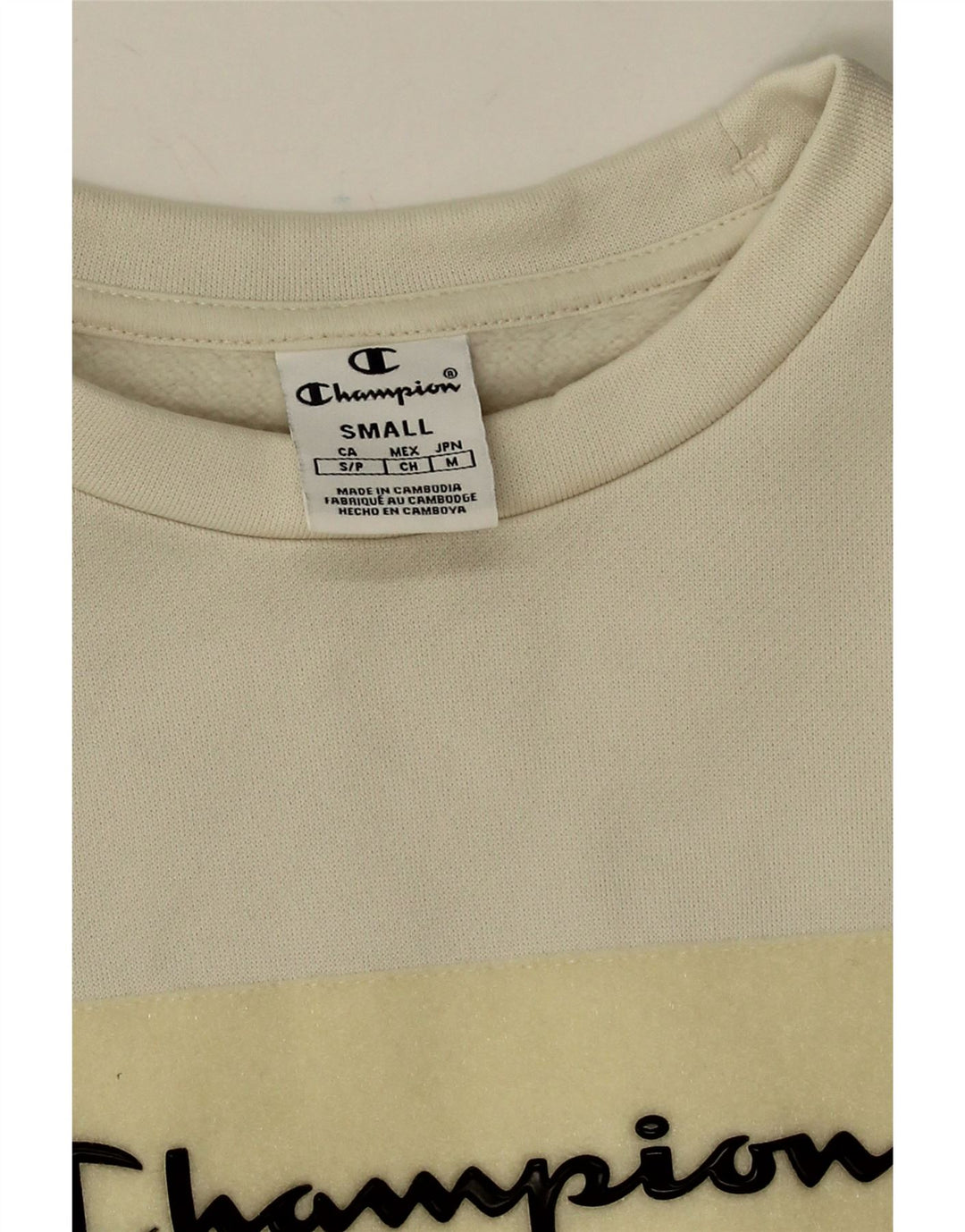 Damska bluza Champion Graphic Oversize Sweter UK 10 Small White