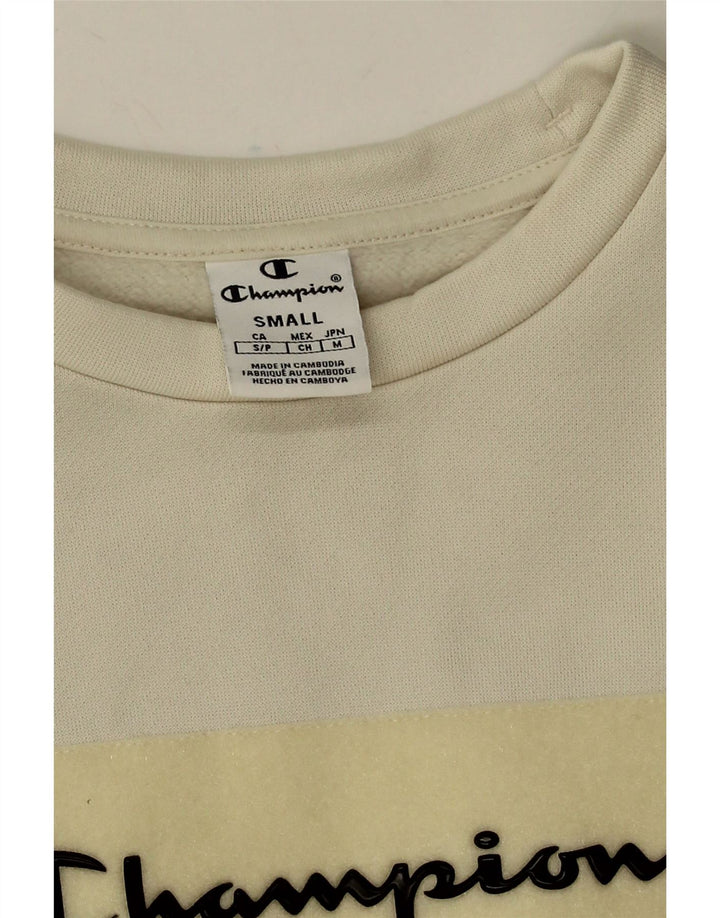 Damska bluza Champion Graphic Oversize Sweter UK 10 Small White
