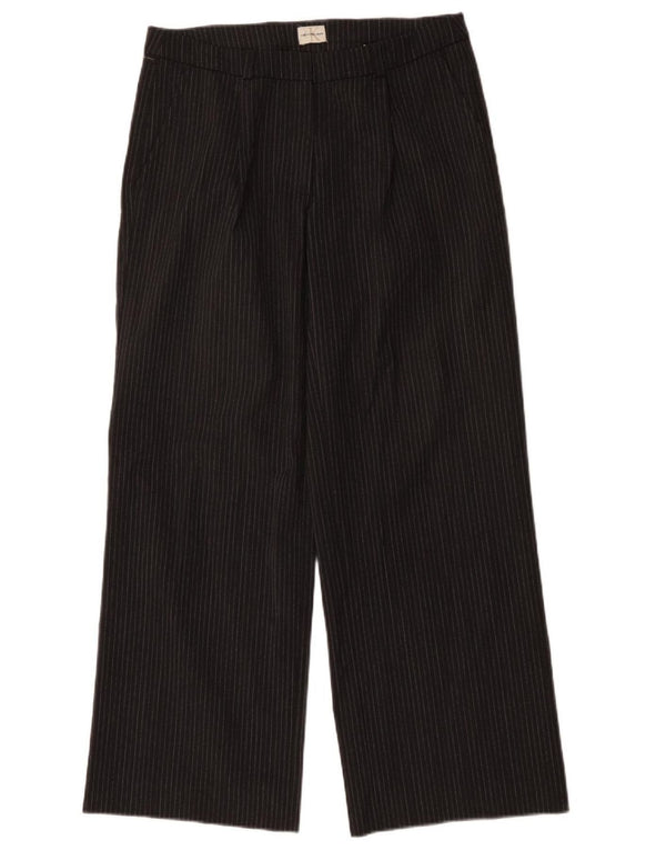 Damskie proste spodnie chino CALVIN KLEIN W30 L31 Szary poliester w paski