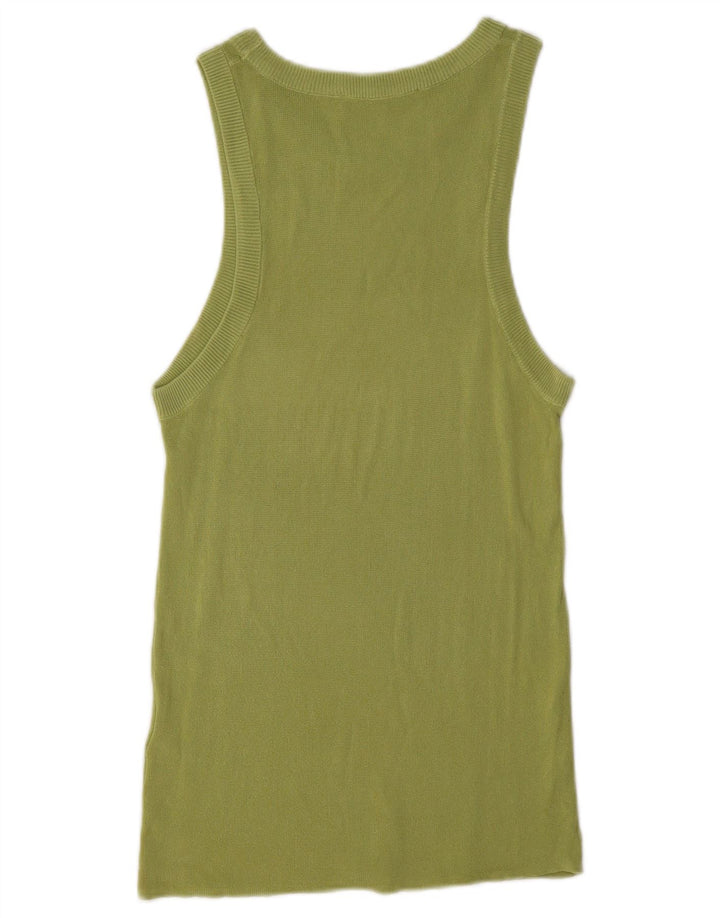 Top damski z kamizelką Zara UK 14 Large, zielony, wiskoza