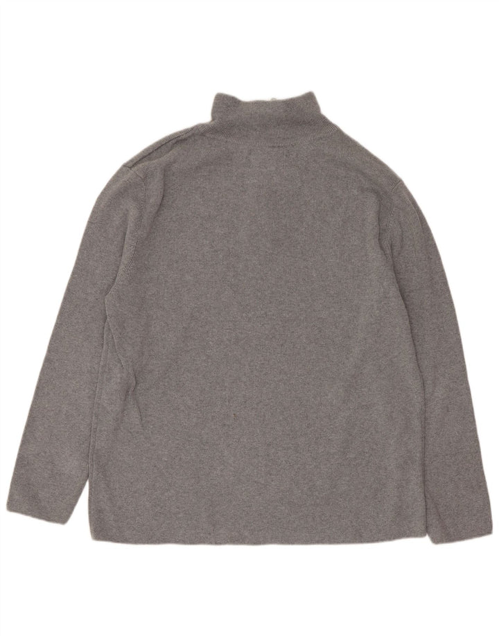 Bluza chłopięca Zara z długim rękawem i zamkiem 1/4, 13-14 lat, szara bawełna
