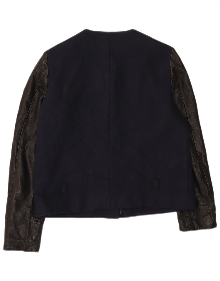 Damska marynarka Cos EU 40, średnia granatowa, bawełniana w bloki kolorów