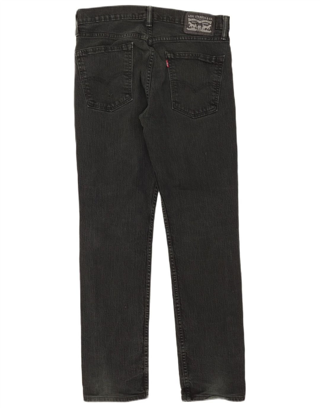 Damskie proste dżinsy Levi's W32 L30 Czarna bawełna