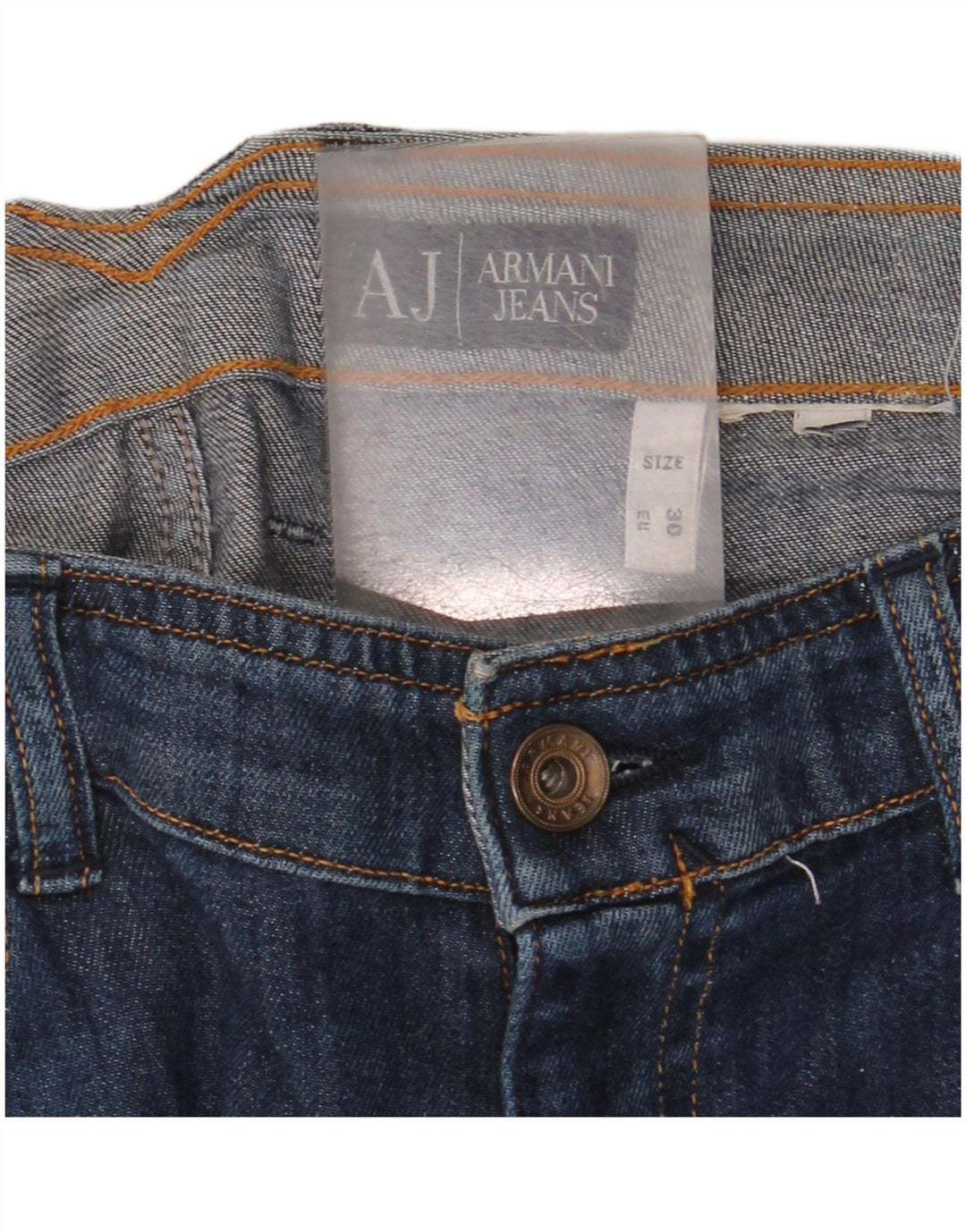 Damskie jeansy Skinny Armani W30 L34 granatowe