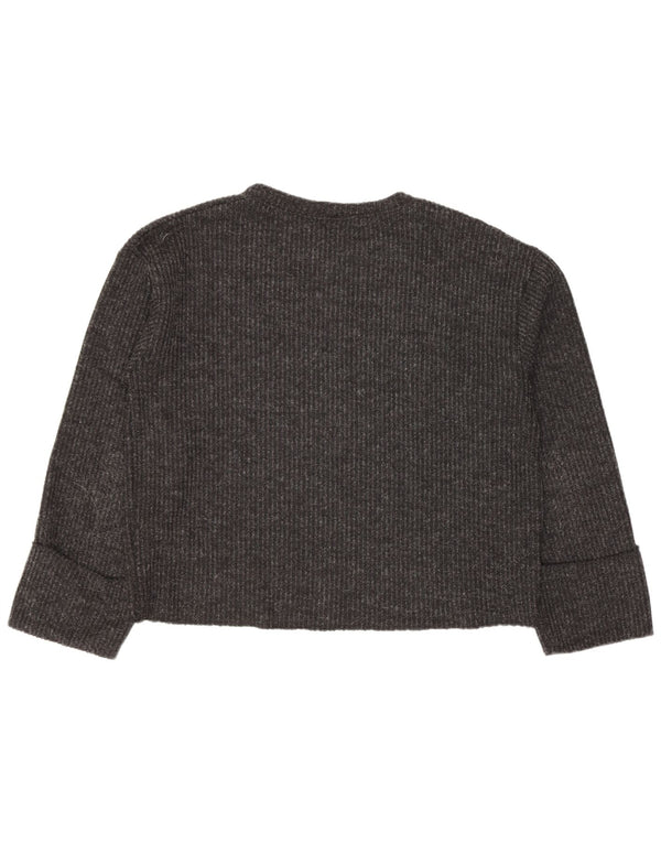 Damski sweter Zara Crop Oversize z dekoltem w łódkę UK 10 Small Black
