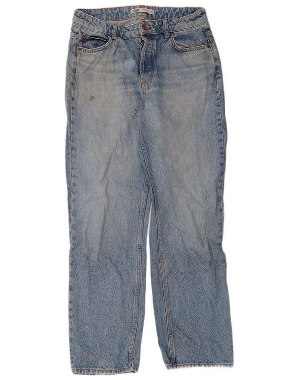 Damskie proste dżinsy Zara EU 38 Small W28 L28 Niebieskie