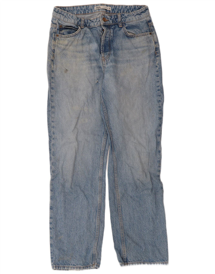 Damskie proste dżinsy Zara EU 38 Small W28 L28 Niebieskie