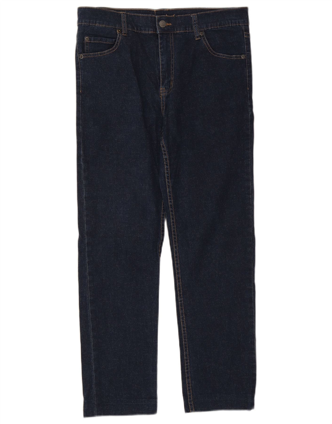 Tanie Monday Damskie proste dżinsy W34 L26 Granatowa bawełna