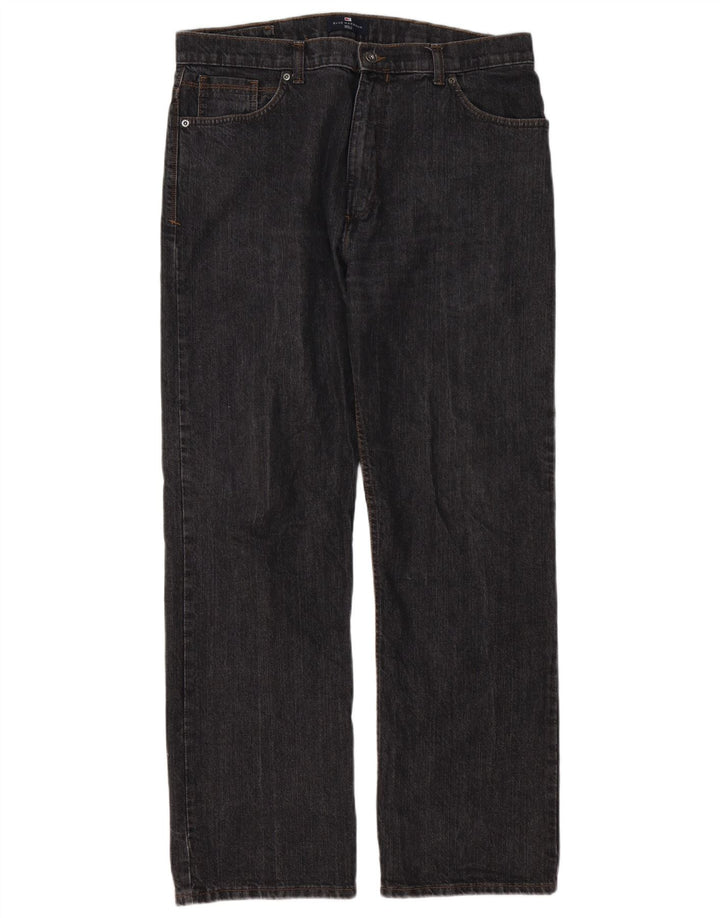 Niebieskie dżinsy męskie Marks & Spencer Straight Straight Straight W38 L31 Szare