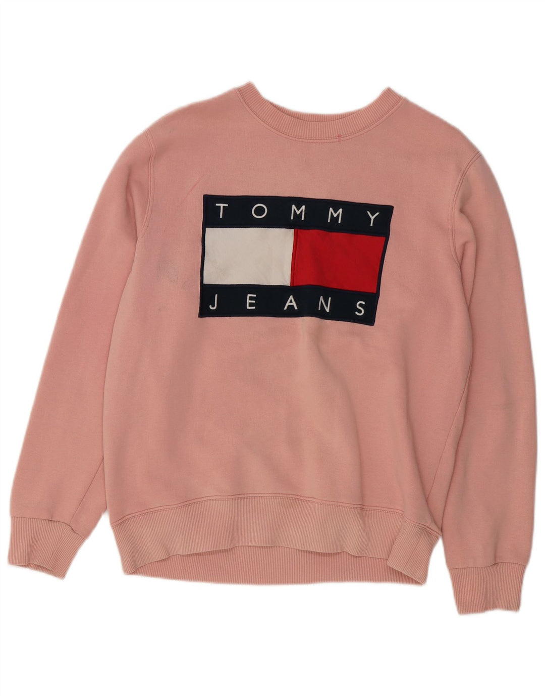 Damska bluza z grafiką TOMMY HILFIGER UK 14, średnia różowa bawełna