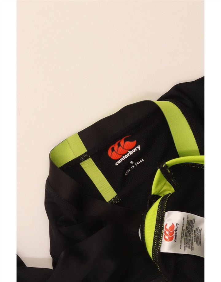 Męski T-shirt z grafiką IRFU Canterbury, mały, czarny, geometryczny poliester