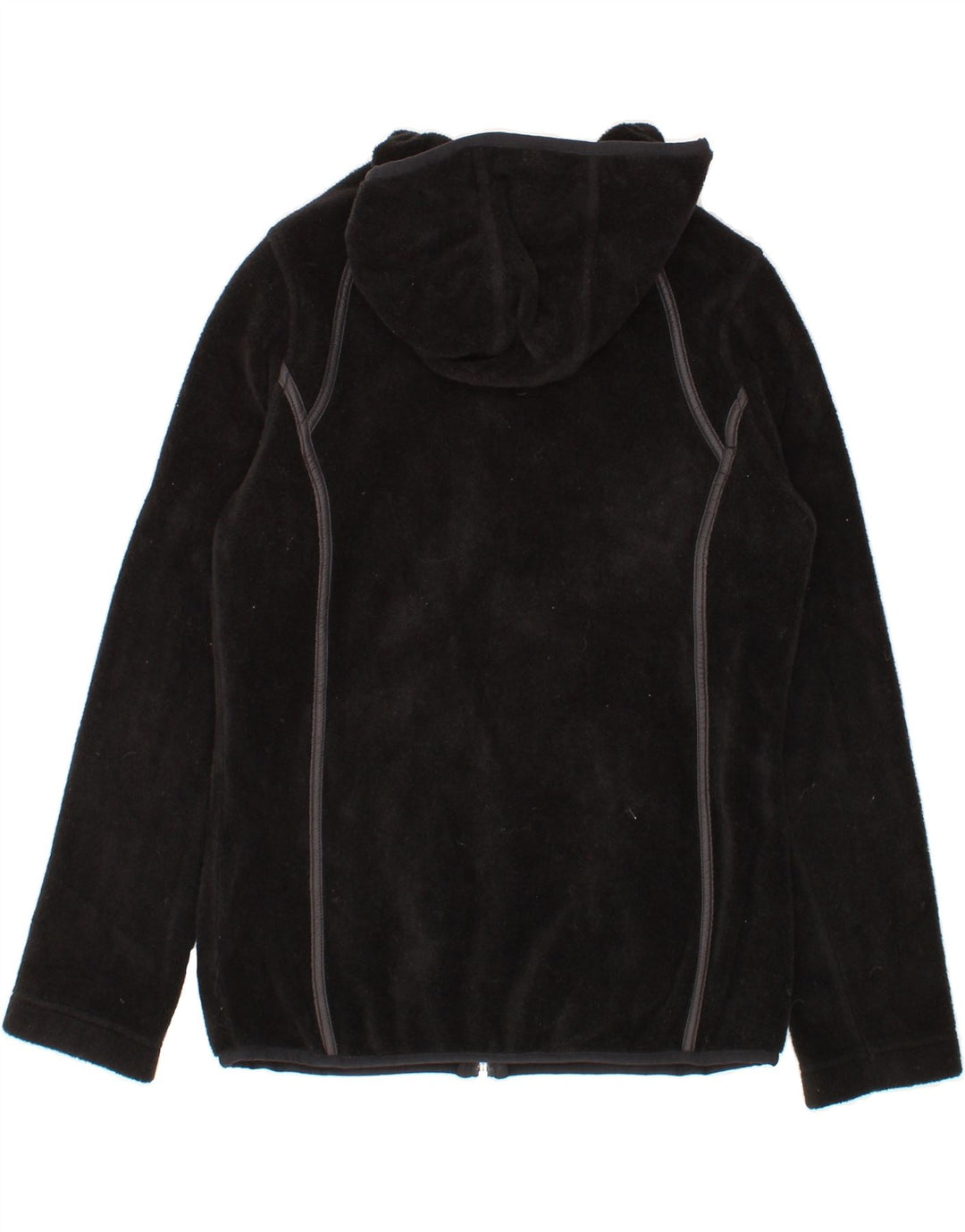 CMP Womens Hooded Fleece Jacket UK 10 Small  Black Polyester Vintage CMP and Second-Hand CMP from Messina Hembry 
