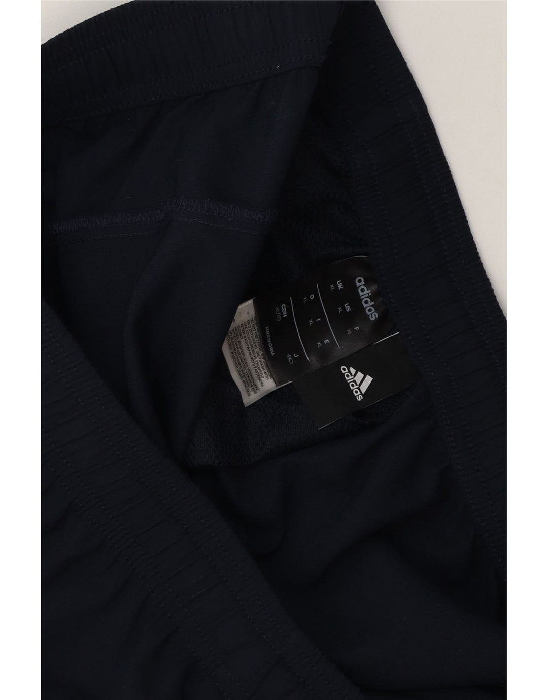 Męskie spodnie dresowe Adidas XL granatowe, poliestrowe