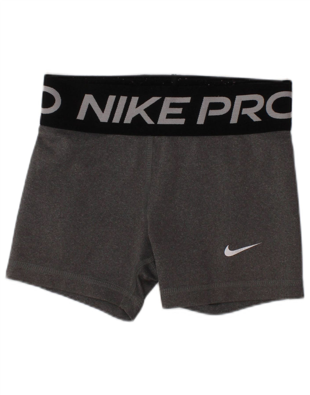 Dziewczęce spodenki sportowe NIKE Dri Fit z grafiką, 6-7 lat XS, szary poliester