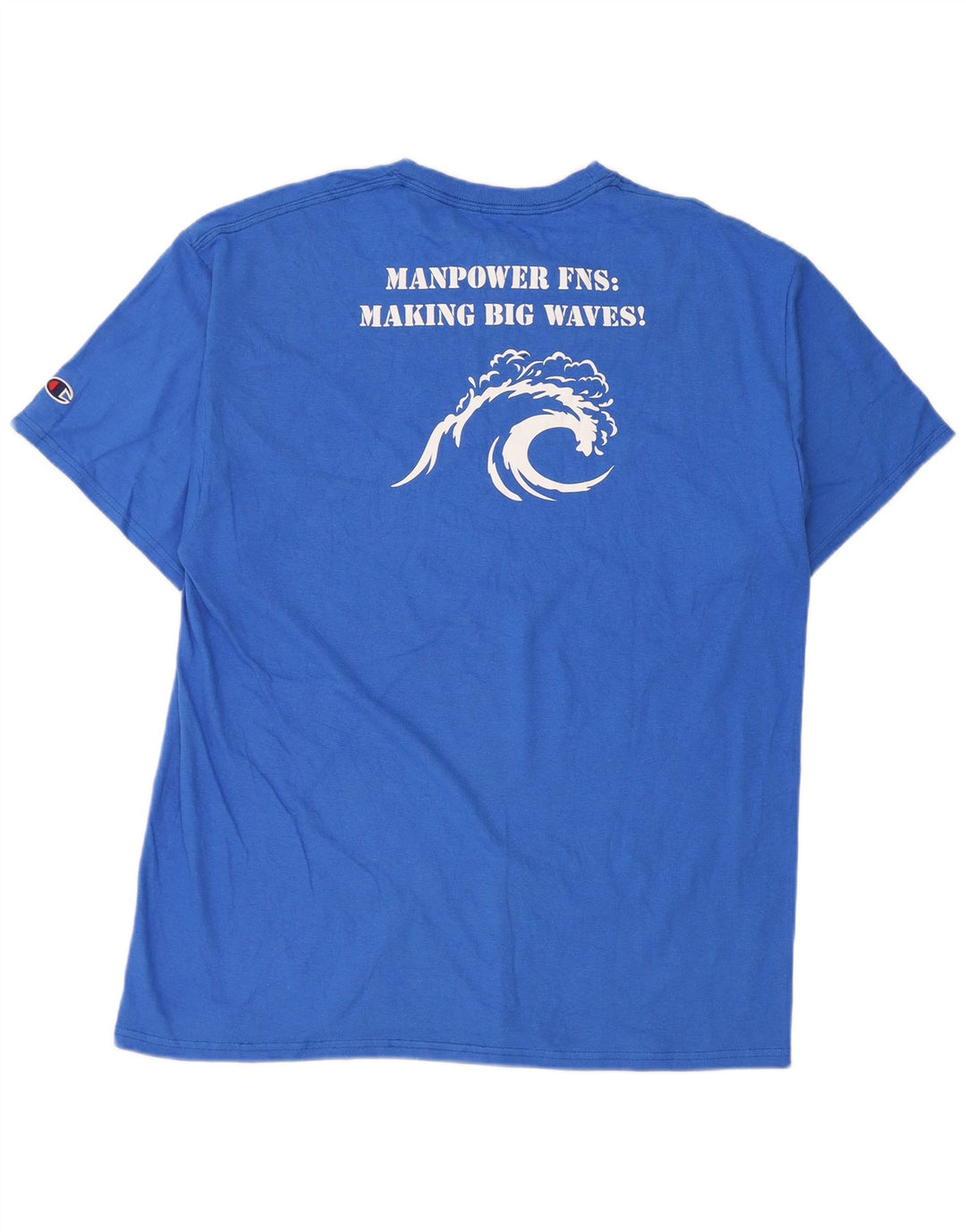 Męski T-shirt Champion z grafiką, duży, niebieski