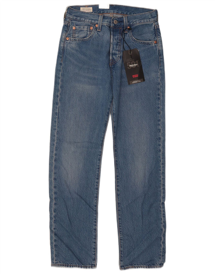 Damskie jeansy Levi's 501 Straight W26 L30 Niebieskie bawełniane