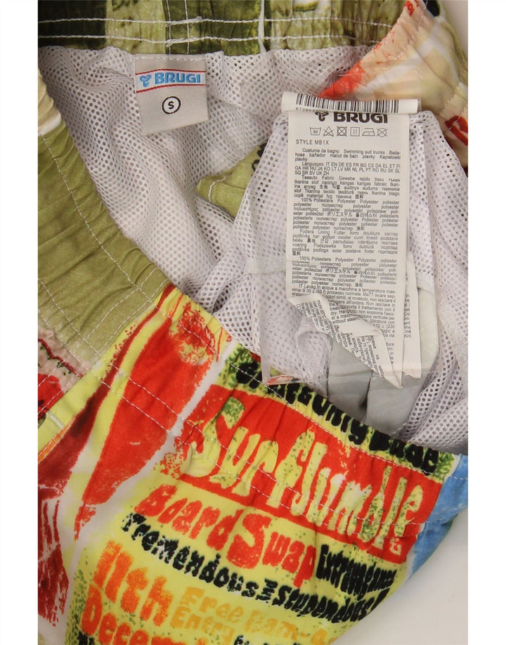 Męskie spodenki kąpielowe Brugi, mały, wielobarwny, patchworkowy poliester