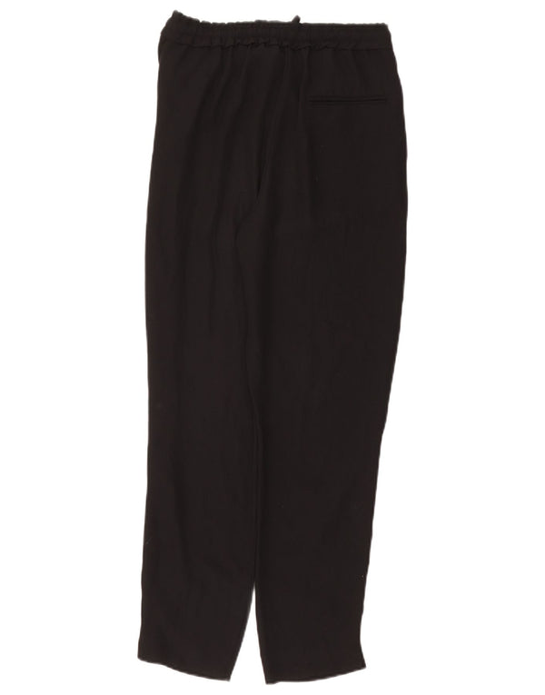 Damskie zwężane spodnie chino Zara XS W24 L27 Czarny poliester